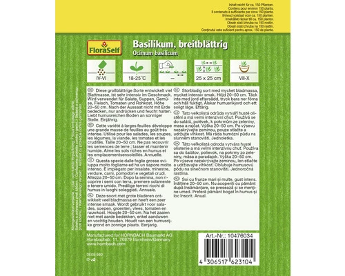 FLORASELF Basilicum Breedbladig 4 FLORASELF Basilicum Breedbladig - Afbeelding 2