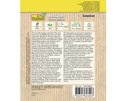 FLORASELF Bio Basilicum 4 FLORASELF Bio Basilicum - Afbeelding 2