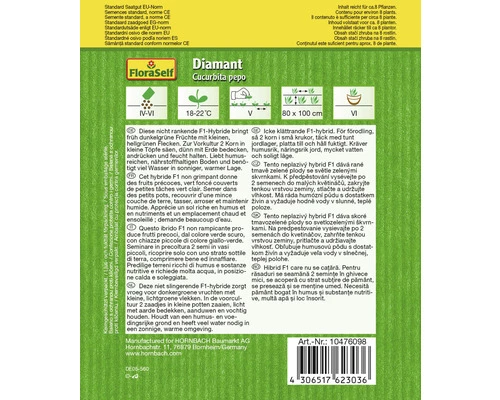 FLORASELF Courgette Diamant Groen 4 FLORASELF Courgette Diamant Groen - Afbeelding 2