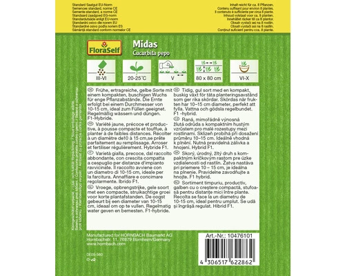 FLORASELF Courgette Midas F1 4 FLORASELF Courgette Midas F1 - Afbeelding 2