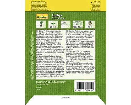 FLORASELF® Augurk Euphya 4 FLORASELF® Augurk Euphya - Afbeelding 2