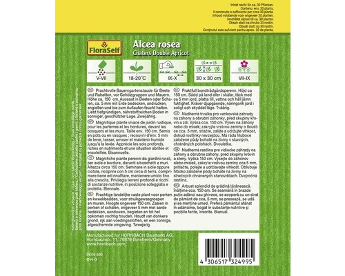 FLORASELF® Abrikoos Alcea 4 FLORASELF® Abrikoos Alcea - Afbeelding 2