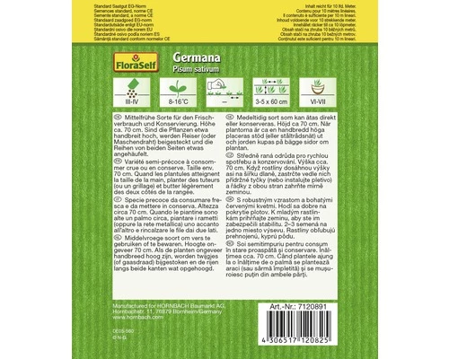 FLORASELF® Spliterwten Germana Groentezaden 4 FLORASELF® Spliterwten Germana Groentezaden - Afbeelding 2