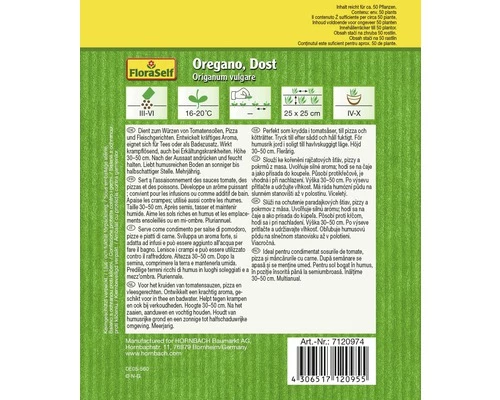 FLORASELF® Marjolein, Oregano, Oregano Mix Kruidenzaden 4 FLORASELF® Marjolein, Oregano, Oregano Mix Kruidenzaden - Afbeelding 2