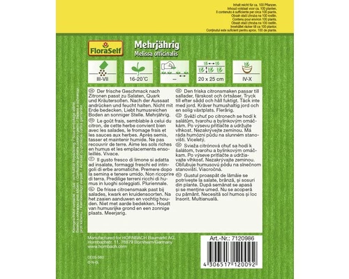 FLORASELF® Citroenmelisse Kruidenzaden 4 FLORASELF® Citroenmelisse Kruidenzaden - Afbeelding 2