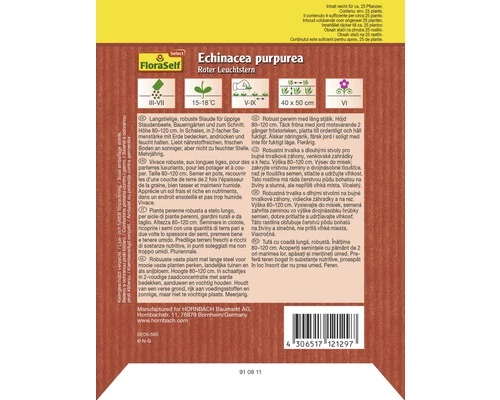 FLORASELF® Rode Zonnehoed Echinacea Purpurea Bloemenzaden 4 FLORASELF® Rode Zonnehoed Echinacea Purpurea Bloemenzaden - Afbeelding 2